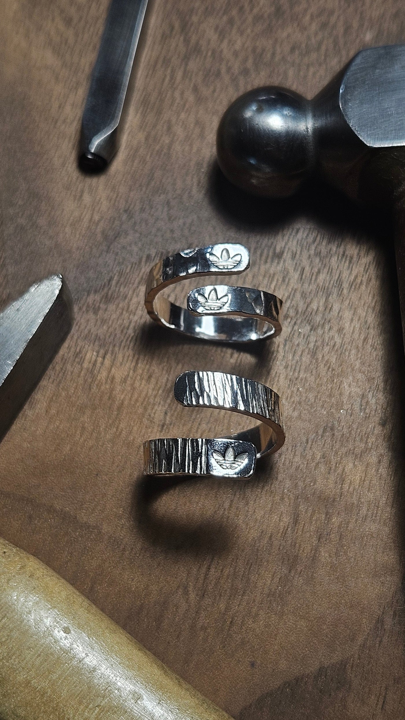 Custom branded silver ring experience