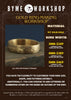 ByMe Workshop Gold Ring Making Class Menu with different ring width and prices.