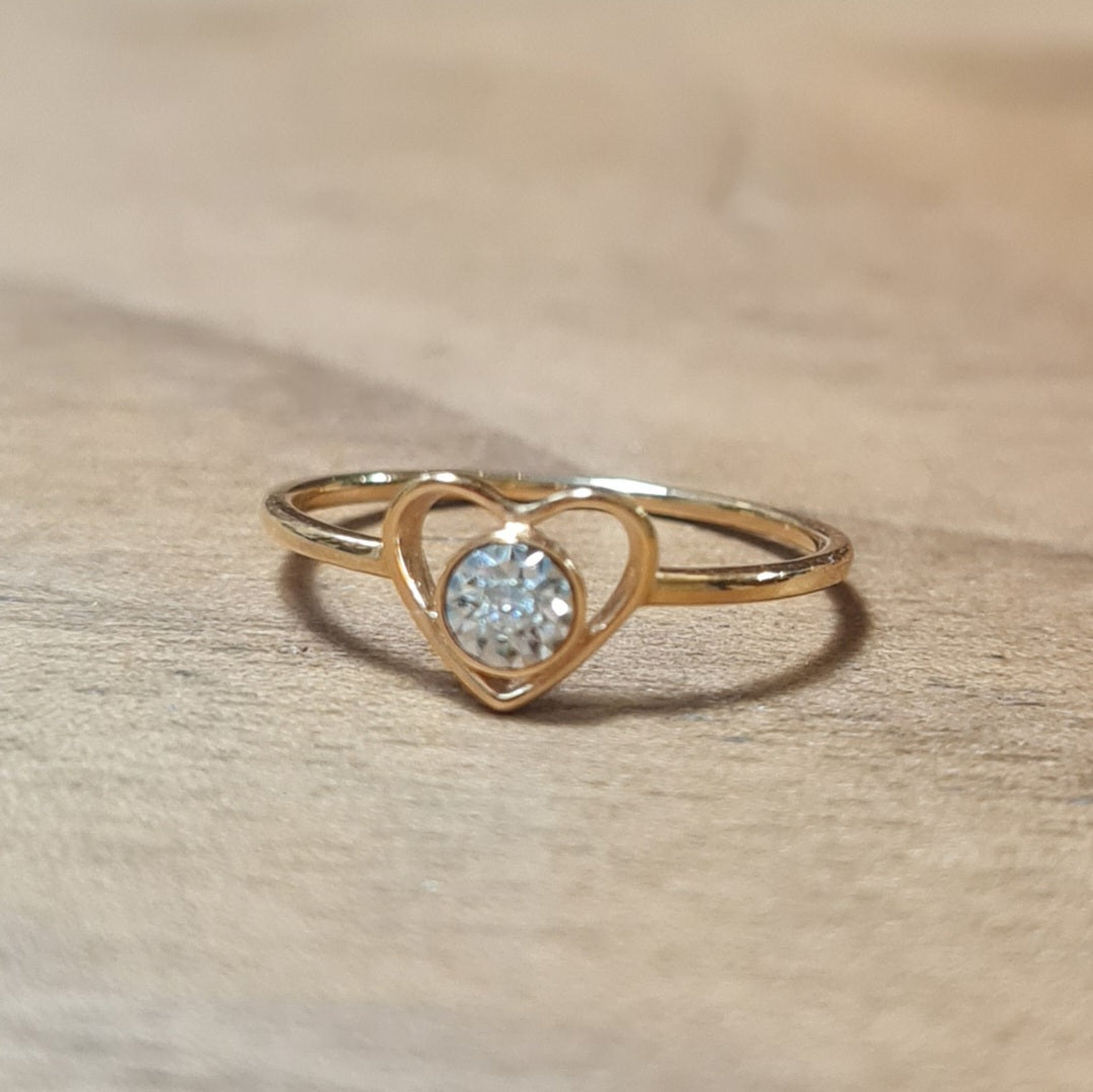 Elegant Heart-Shaped Diamond Ring – By Me Jewellery Workshop